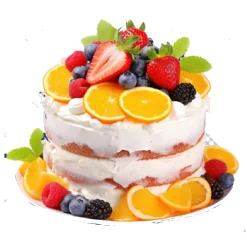 Fresh fruit cake